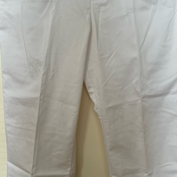 Dockers Ideal Fit Womens White Metro Capri Pants 16 Cotton Casual Stretchy Chic - Picture 3 of 16